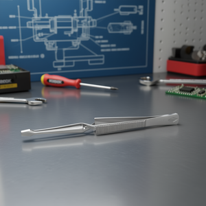 Pince à épiler Knipex à pointes trapézoïdales et à motif droit - Product Image 3