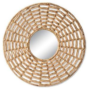 Espejo de ratán de pared Vintage decorativo moderno de alta calidad con forma de flor de Vietnam para dormitorio y sala de estar decoración del hogar - Product Image 6