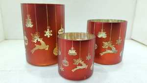 เชิงเทียนแก้วออกแบบให้คำปฏิญาณในวันคริสต์มาสสำหรับตกแต่งบรรยากาศในฤดูใบไม้ร่วง - Product Image 4