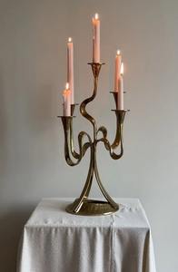 Porte-bougies en métal faits à la main, écologiques, les plus vendus, avec support ondulé, style unique et nouveau, éclairage d'intérieur, fabriqués en Inde - Product Image 5