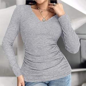 Sérigraphie personnalisée T-shirt à manches courtes et col rond pour femmes Fabricant de vêtements Top court pour femmes - Product Image 5