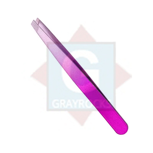 Pince à épiler d'extension de cosmétiques de marque privée pince à épiler à sourcils en acier inoxydable de marque privée - Product Image 2