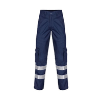 Pantalones de Trabajo de Alta Visibilidad para Hombre, 100% Algodón, Transpirables, Reflectantes, con Certificación CE, de Alta Calidad