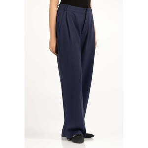 Pantalones de Pierna Ancha de Cintura Alta, Estilo Casual, Corte Regular, WM-TRC-WS25-301, Tela Crepé Antiarrugas - Product Image 4