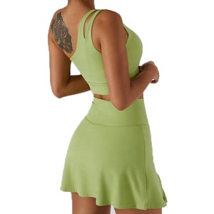 Conjunto de Sujetador deportivo de Yoga de cintura alta para mujer, ropa de gimnasio con estampado sólido, conjunto de Yoga estampado, servicio OEM disponible - Product Image 5