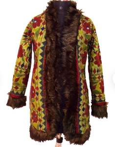 Vintage Long Coat With Fur Shearling Coat for Winter Season Vintage Outfit for Women - Product Image 3