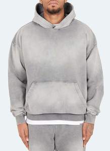 Conjunto de Chándal con Estampado Vintage Acid Wash para Hombre, Estilo Urbano, con Parches Desgastados, Sudadera con Capucha y Pantalones de Chándal, Chándales Mafia - Product Image 5