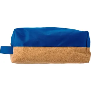 Personalized Lynn Cork and Polyester Necessaire Customizable <b>Toiletry</b> Bag - Product Image 1