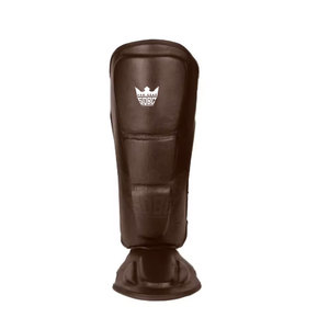 Protège-tibias en cuir de haute qualité pour adultes, prix de gros 2026, pour entraînement MMA/Boxe, logo personnalisé, légers et respirants - Product Image 4