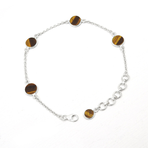 Handmade Luxury Design 925 Sterling Silver Natural Tiger Eye Gemstone <b>Bracelets</b> Anniversary Gifts Fine Birthstone Jewelry Bulk - Product Image 2