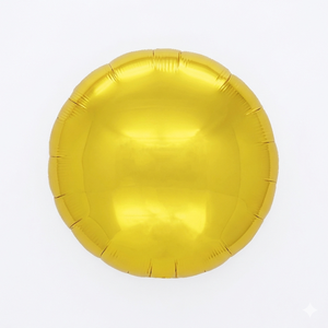 Globos Metalizados Circulares Premium de 18 Pulgadas Color Dorado - Artículos para Fiestas y Cumpleaños - Venta al por Mayor España - Product Image 1