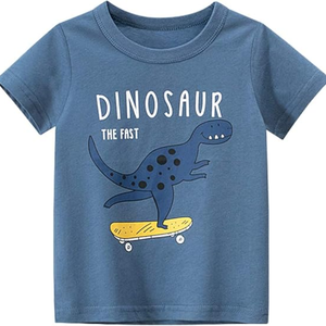 Enfant en bas âge garçon tricoté coton t-shirt personnalisé Applique Boutique vêtements été enfants garçon vêtements chemises fabriquées au Bangladesh - Product Image 3