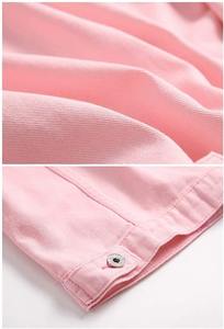 Vestes en jean unisexes sur mesure 2026, style oversize, manches régulières, col montant, broderie, boutonnage basique avec poches, taille plus - Product Image 4