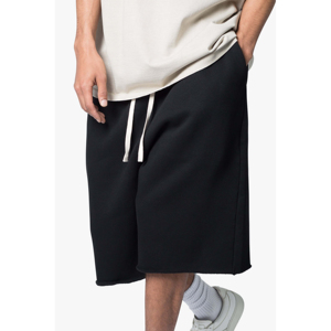 Venta al por mayor pantalones cortos de sudor transpirables logotipo personalizado de secado rápido OEM ultra venta al por mayor pantalones cortos de sudor holgados-Pantalones cortos negros para hombres - Product Image 1