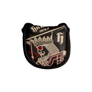 Funda para la cabeza del putter Handee con diseño de hojas en cuero genuino - Product Image 1