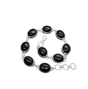 Trending 925 Sterling Silver Black <b>Onyx</b> Gemstone <b>Bracelet</b> Jewelry Handmade Silver Boho Style <b>Bracelet</b> Jewelry For Women Gift For - Product Image 1