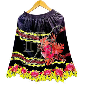 Latest Hawaiian Design Polynesian Embroidery <b>Skirts</b> Customized High Quality <b>Women</b> Pacific Island Clothing Micronesian <b>Skirt</b> - Product Image 2