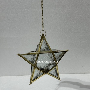 Colgante de cristal navideño hecho con acabados texturizados y tonos tierra, ideal para hogares acogedores y reuniones cálidas de vacaciones en el campo - Product Image 4