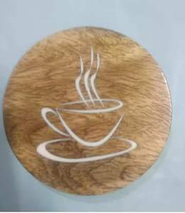 Posavasos de té de madera y resina, manteles individuales de mesa elegantes para el hogar, Hotel, restaurante, vajilla duradera, decoración para la mesa superior - Product Image 6