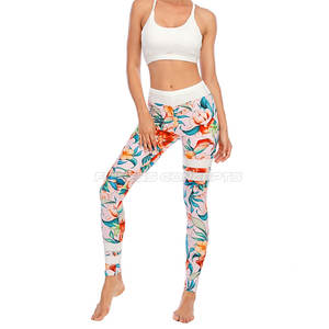 Por encargo de la sublimación de las mujeres Legging de cintura media Spandex Material de poliéster en venta - Product Image 5