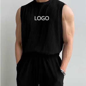 Débardeur en coton épais de compression tricoté décontracté pour hommes-Gym Fitness Singlet - Product Image 1