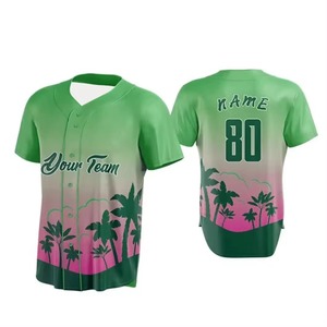 Maillot de baseball personnalisable respirant, antibactérien, séchage rapide, avec nom et numéro imprimés, grandes tailles, pour compétition et entraînement en extérieur - Product Image 3