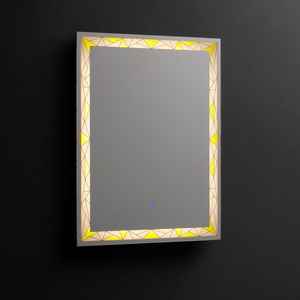 Espejo de Pared Rectangular con Iluminación LED de 60x80 Pulgadas, Producto Moderno para Decoración del Hogar - Product Image 1
