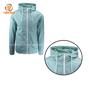 Cortavientos de poliéster para hombre de buena calidad, impermeable, chaqueta de lluvia, chaqueta de nieve, chaquetas cómodas de calidad superior para hombre OEM - Product Image 6