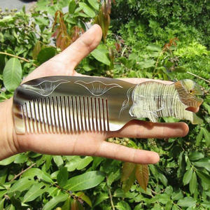 หวีฮอร์นแฮนด์เมดสุดหรูส่งออกเวียดนามหวีคุณภาพสูงสำหรับร้านเสริมสวยนวดหนังศีรษะและดูแลหนวดเครา - Product Image 2