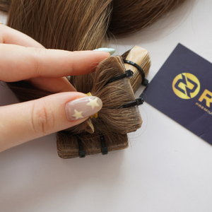 Extensiones de Cabello con Cinta Adhesiva Invisible RUSA HAIR, Cabello Humano Virgen Vietnamita Super Double Drawn, Color Claro de Moda para el Verano - Product Image 2