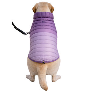 PuffShield Winter Jacket Purple Quilted Dog <b>Coat</b> Warm Lightweight Puffer Vest For Small Medium Large Dogs Cold Weather - Product Image 2