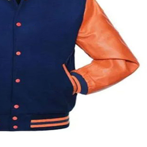 Veste universitaire à col montant à manches longues 2025 pour hommes, en toile de laine d'hiver, vêtements pour adultes - Product Image 6