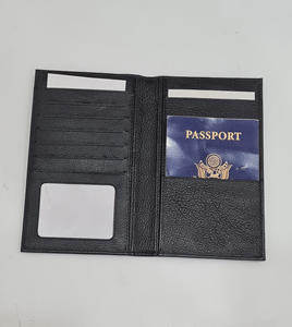 Portefeuille de voyage en cuir véritable ADORA avec protection RFID, fermeture pliante, design unisexe, modèle ADATW-0303 - Product Image 2