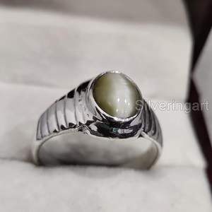 Wholesale <b>Mens</b> <b>Ring</b> New Arrival Natural Grey Moonstone Gemstone June Birthstone Christmas Gift Jewelry 925 Sterling <b>Silver</b> <b>Ring</b> - Product Image 2