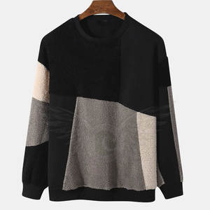 Deportes al aire libre poliéster en blanco personalizado impreso cuello redondo sudadera para hombres - Product Image 1