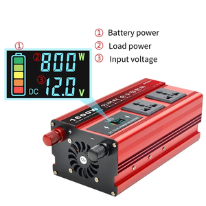 Convertisseur solaire portable HOULI AC 12V 24V DC vers 220V onde sinusoïdale pure 1600W 12V DC vers 110V AC 60 Hz 50 Hz pour usage domestique - Product Image 4