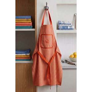 Be-28473-Rd Tablier de cuisine rayé 100% coton 75*85 cm rayé rouge - ROUGE - Product Image 1