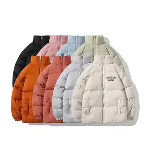 사용자 정의 로고 따뜻한 멀티 컬러 겨울 패딩 재킷 남성 스탠드 칼라 캐주얼 아웃웨어 하이 퀄리티 코트 패딩 남성 재킷