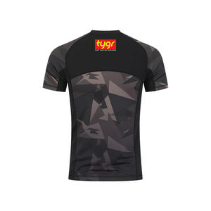 Mi-manches ultra-extensible pour hommes, protection contre les éruptions cutanées haute flexibilité, Jiu-Jitsu, tissu spandex-polyester, vêtements d'arts martiaux - Product Image 5