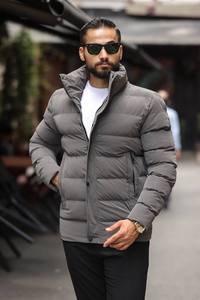 Abrigo de Invierno para Hombre al por Mayor, Impermeable con Ribete de Piel, Bolsillos con Cremallera, Ropa Exterior Cálida e Informal para Uso Diario y al Aire Libre - Product Image 4