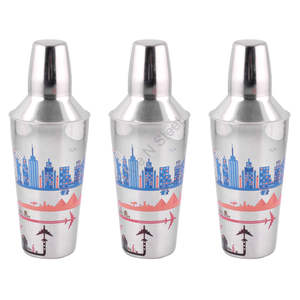 Coctelera Regular 500-700 ml Capacidad Acero Inoxidable Metal Diseño Impreso - Product Image 2