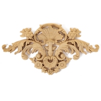 NOUVEAU Bois massif français sculpture sur bois Applique Onlays panneau mural de style européen pièces sculptées design mural de fond