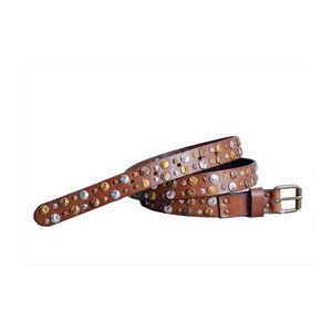 Cinturón de cuero genuino cómodo y elegante para mujer Diseño de longitud personalizada - Product Image 1