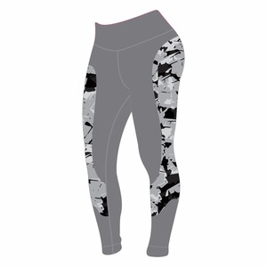 Pantalones de compresión cómodos de tela elástica de secado rápido a prueba de sentadillas de cintura alta para mujer para entrenamiento y estudio - Product Image 2