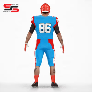 Venta al por mayor 2024 nuevo diseño Unisex conjuntos de camisetas de fútbol juvenil personalizado sublimación completa Número de uniformes de fútbol americano - Product Image 4