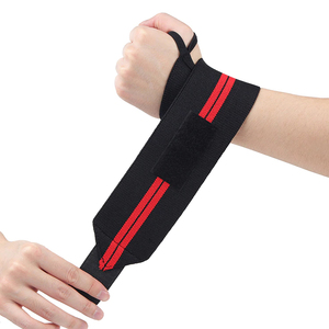 Bandes de poignet élastiques professionnelles avec logo personnalisé pour l'haltérophilie, bandages de soutien du poignet réglables pour la musculation - Product Image 4