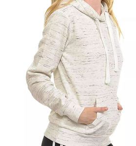 Winter Latest Design Hooded Women's Customizable Style Custom Logo Anti-Pilling Breathable Polyester/Cotton <b>Lightweight</b> <b>Hoodie</b> - Product Image 2