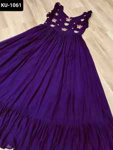 Robe brodée de créateur pour mariage et festival Fonction pakistanaise Salwar Kameez Suit Heavy Sequence Work Anarkali Gowns - Product Image 3