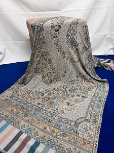 Custom-Made Eco-Friendly Woolen Knitted Shawls for Women Camouflage Pattern & Striped Style Custom Sizes for Resale - Product Image 3