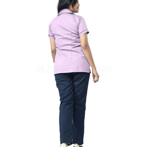Personnalisable Femmes de Haute Qualité Soins Infirmiers Gommage Costumes Ensemble Toile Jogger Médical Gommage Tops Hôpital Uniformes Vente En Ligne - Product Image 6